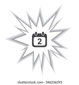 Calendar icon, vector illustration. Modern design. Flat design style