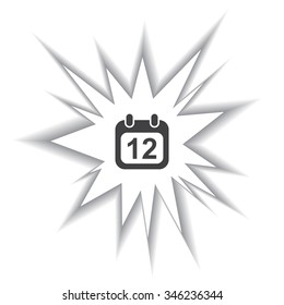 Calendar icon, vector illustration. Modern design. Flat design style