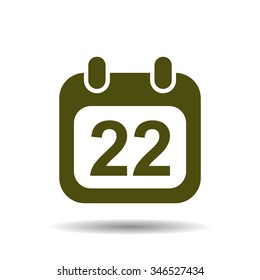 Calendar icon, vector illustration. Modern design. Flat design style
