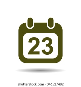 Calendar icon, vector illustration. Modern design. Flat design style