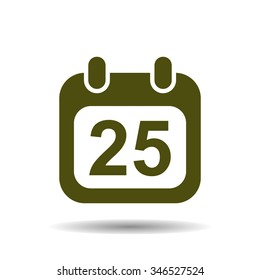 Calendar icon, vector illustration. Modern design. Flat design style