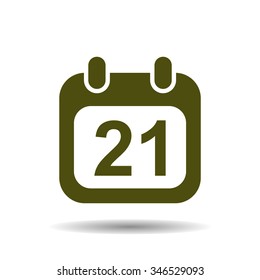 Calendar icon, vector illustration. Modern design. Flat design style