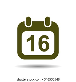 Calendar icon, vector illustration. Modern design. Flat design style