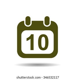 Calendar icon, vector illustration. Modern design. Flat design style