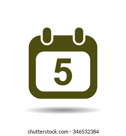 Calendar icon, vector illustration. Modern design. Flat design style