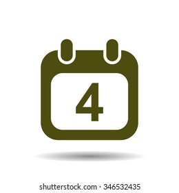 Calendar icon, vector illustration. Modern design. Flat design style