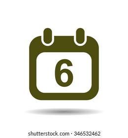 Calendar icon, vector illustration. Modern design. Flat design style