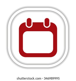 Calendar icon, vector illustration. Modern design. Flat design style