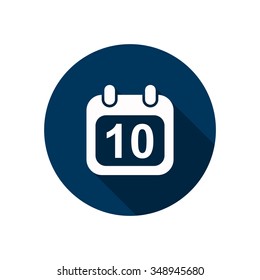 Calendar icon, vector illustration. Modern design. Flat design style