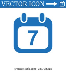 Calendar icon, vector illustration. Modern design. Flat design style
