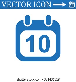 Calendar icon, vector illustration. Modern design. Flat design style