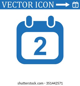 Calendar icon, vector illustration. Modern design. Flat design style