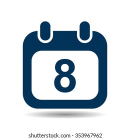Calendar icon, vector illustration. Modern design. Flat design style