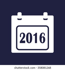 Calendar icon, vector illustration. Modern design. Flat design style