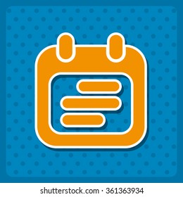 Calendar icon, vector illustration. Modern design. Flat design style