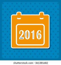 Calendar icon, vector illustration. Modern design. Flat design style