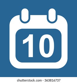 Calendar icon, vector illustration. Modern design. Flat design style