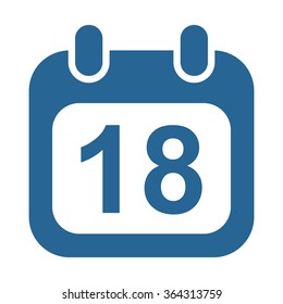 Calendar icon, vector illustration. Modern design. Flat design style