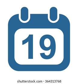 Calendar icon, vector illustration. Modern design. Flat design style
