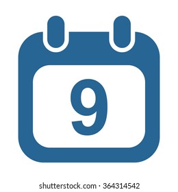 Calendar icon, vector illustration. Modern design. Flat design style