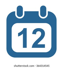 Calendar icon, vector illustration. Modern design. Flat design style