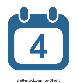 Calendar icon, vector illustration. Modern design. Flat design style