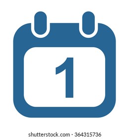 Calendar icon, vector illustration. Modern design. Flat design style