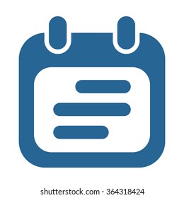Calendar icon, vector illustration. Modern design. Flat design style