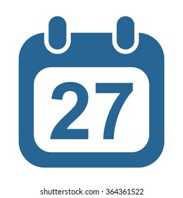 Calendar icon, vector illustration. Modern design. Flat design style