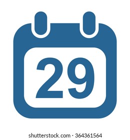 Calendar icon, vector illustration. Modern design. Flat design style