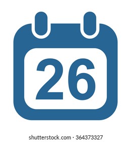 Calendar icon, vector illustration. Modern design. Flat design style