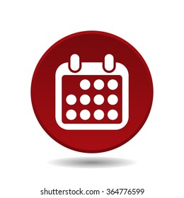 Calendar icon, vector illustration. Modern design. Flat design style