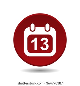 Calendar icon, vector illustration. Modern design. Flat design style