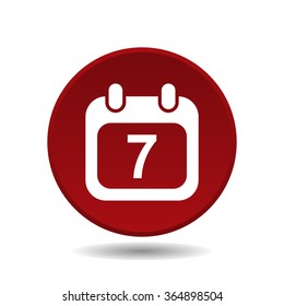 Calendar icon, vector illustration. Modern design. Flat design style