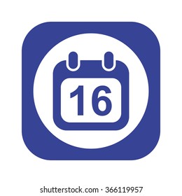 Calendar icon, vector illustration. Modern design. Flat design style