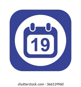 Calendar icon, vector illustration. Modern design. Flat design style