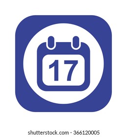Calendar icon, vector illustration. Modern design. Flat design style