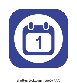 Calendar icon, vector illustration. Modern design. Flat design style