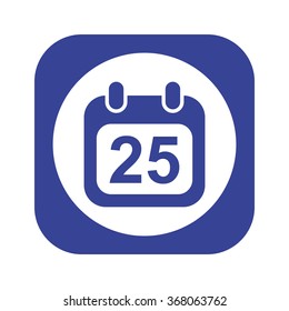 Calendar icon, vector illustration. Modern design. Flat design style
