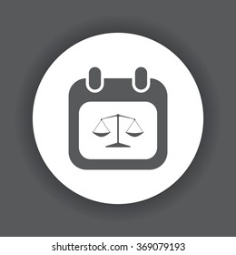 Calendar Icon icon, vector illustration. Modern design. Flat design style