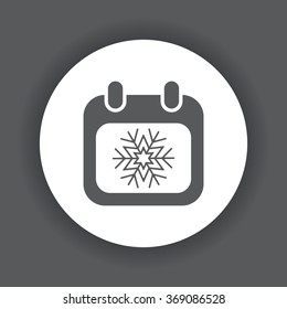 Calendar Icon icon, vector illustration. Modern design. Flat design style