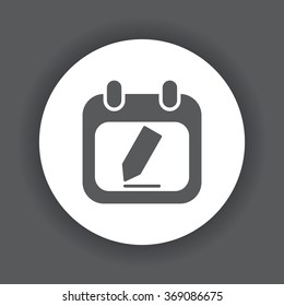 Calendar Icon icon, vector illustration. Modern design. Flat design style