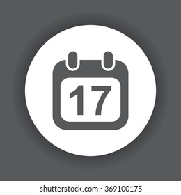 Calendar icon, vector illustration. Modern design. Flat design style