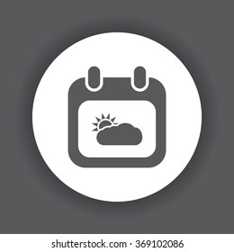 Calendar Icon icon, vector illustration. Modern design. Flat design style