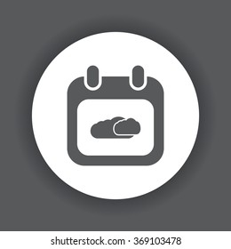 Calendar Icon icon, vector illustration. Modern design. Flat design style