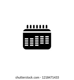 calendar icon. calendar vector illustration on white background for web and apps.