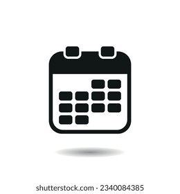 Calendar icon vector illustration. Schedule on isolated background. Plan sign concept.