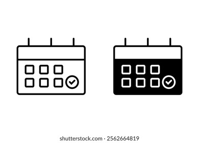 Calendar icon vector illustration. Calendar Schedule icon symbol on white background