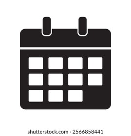 Calendar icon vector illustration. Calendar Schedule icon symbol on white background