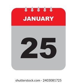 Icono de calendario ilustración de vector diseño simple